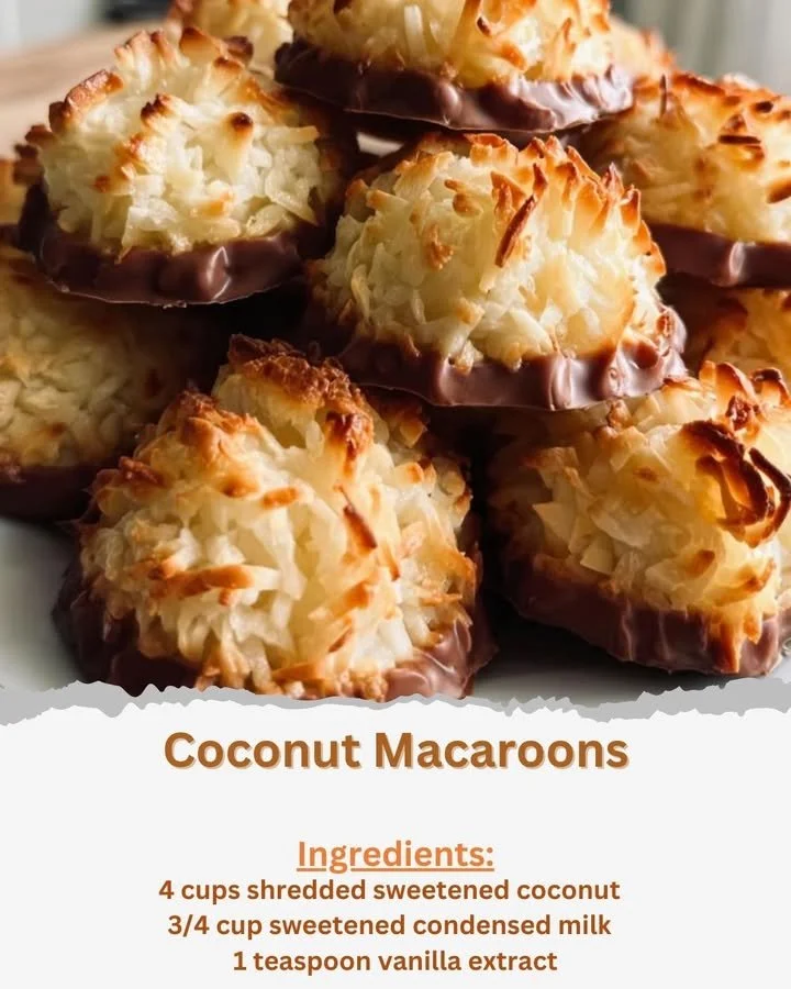 Delicious homemade coconut macaroons on a plate