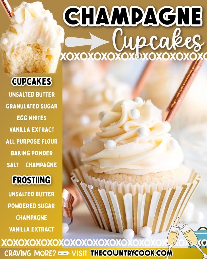 Homemade Champagne Cupcakes