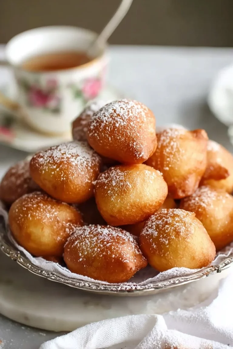 Delicious homemade puff puff served on a platter