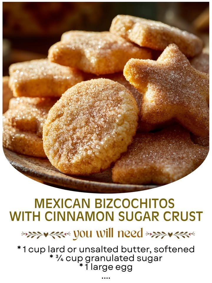 Mexican Biscuits with Cinnamon Sugar Crust
