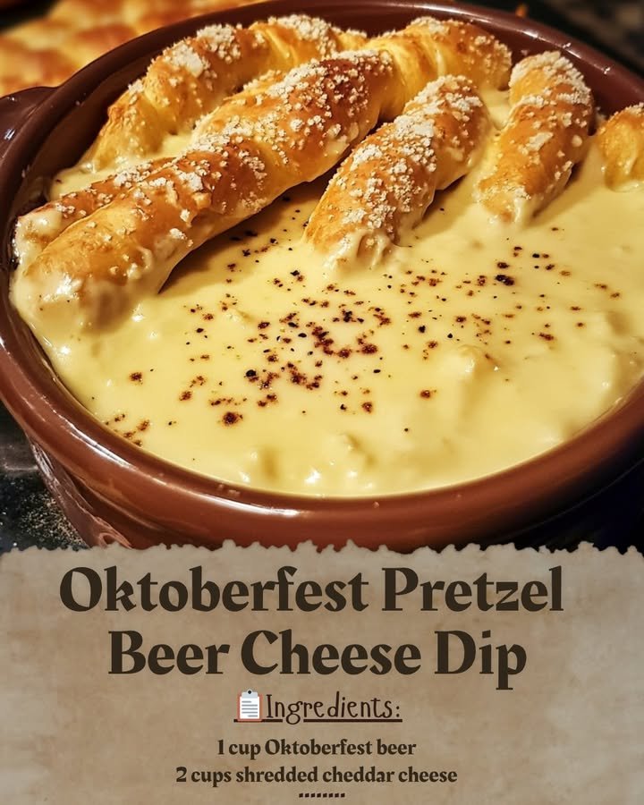 Oktoberfest Pretzel Beer Cheese Dip