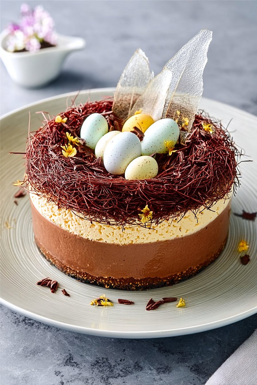Easter Chocolate Mousse Cake