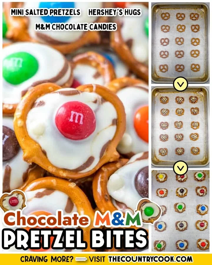 Delicious Hershey Kiss Pretzels on a festive plate