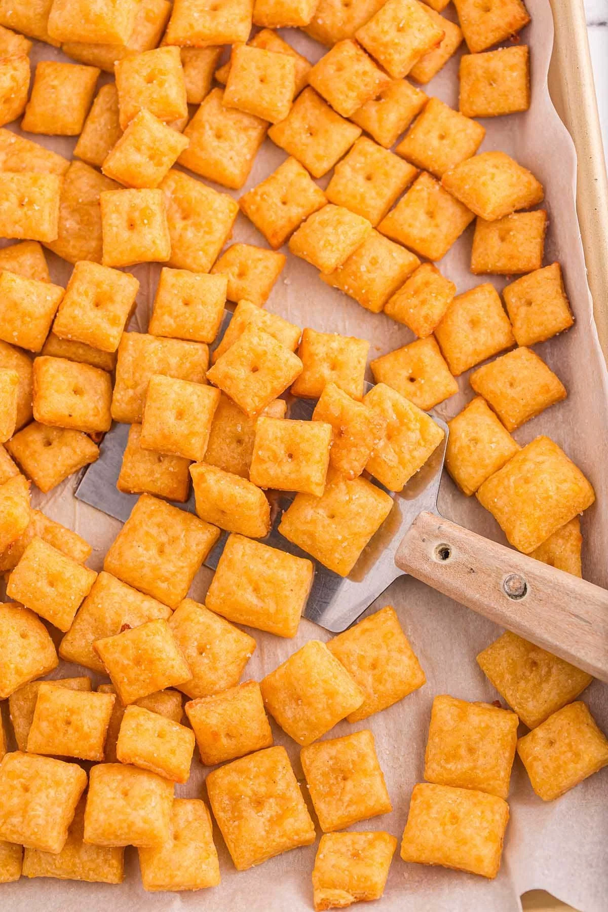 Homemade Cheeze-Its recipe with cheese flavor and crunchy texture