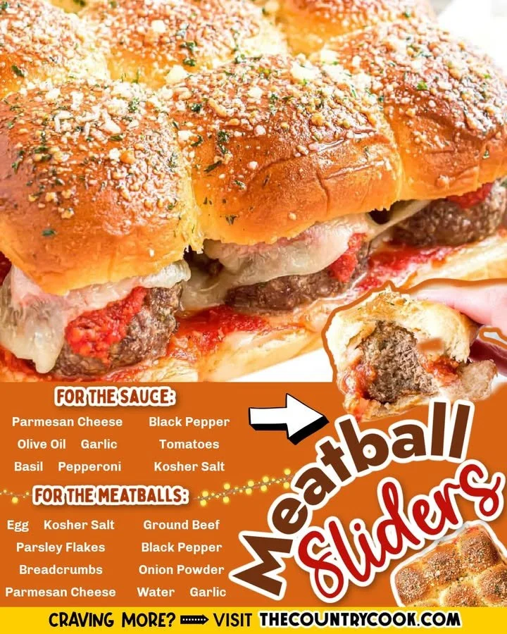 Delicious homemade meatball sliders served on a platter