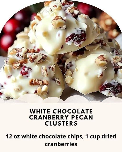 White Chocolate Cranberry Pecan Clusters