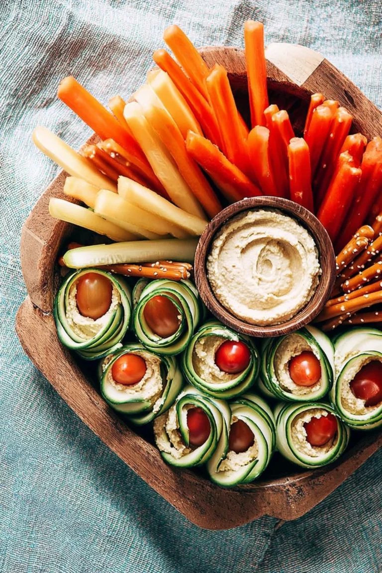 Hummus snack packs with assorted vegetables and pita chips for a healthy snack.