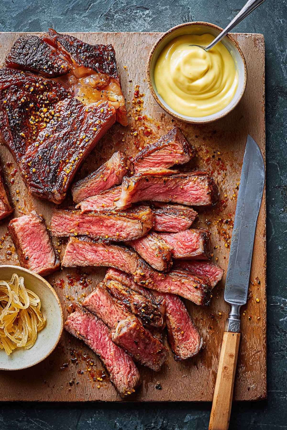 Pastrami-style Steak & Mustard Mayo