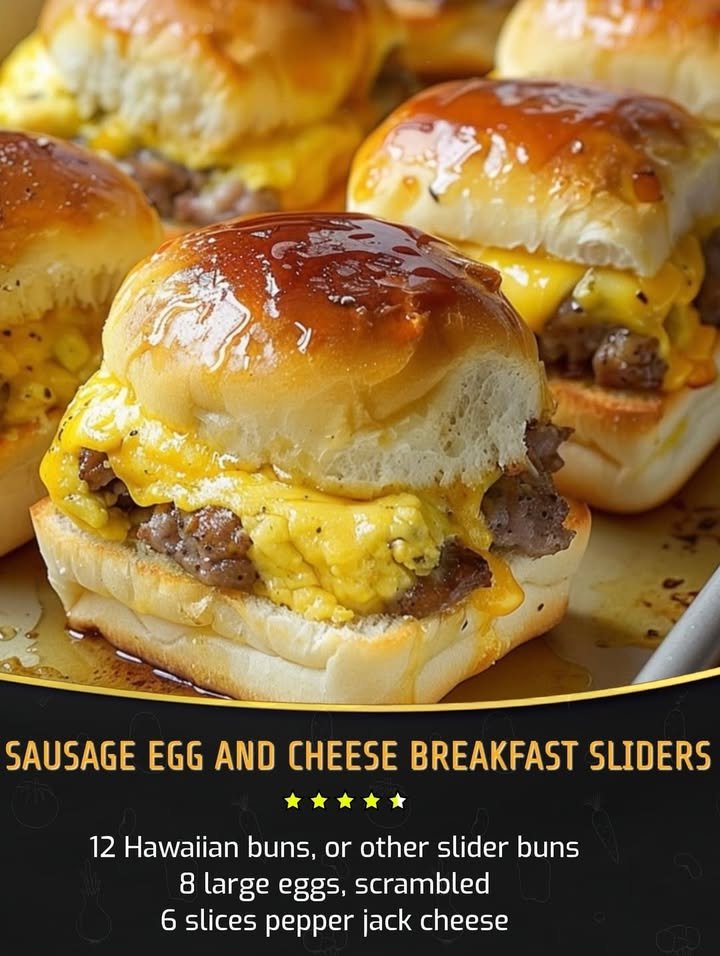 Sausage Egg and Cheese Breakfast Sliders