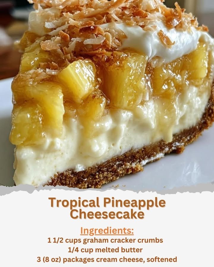Tropical Pineapple Cheesecake