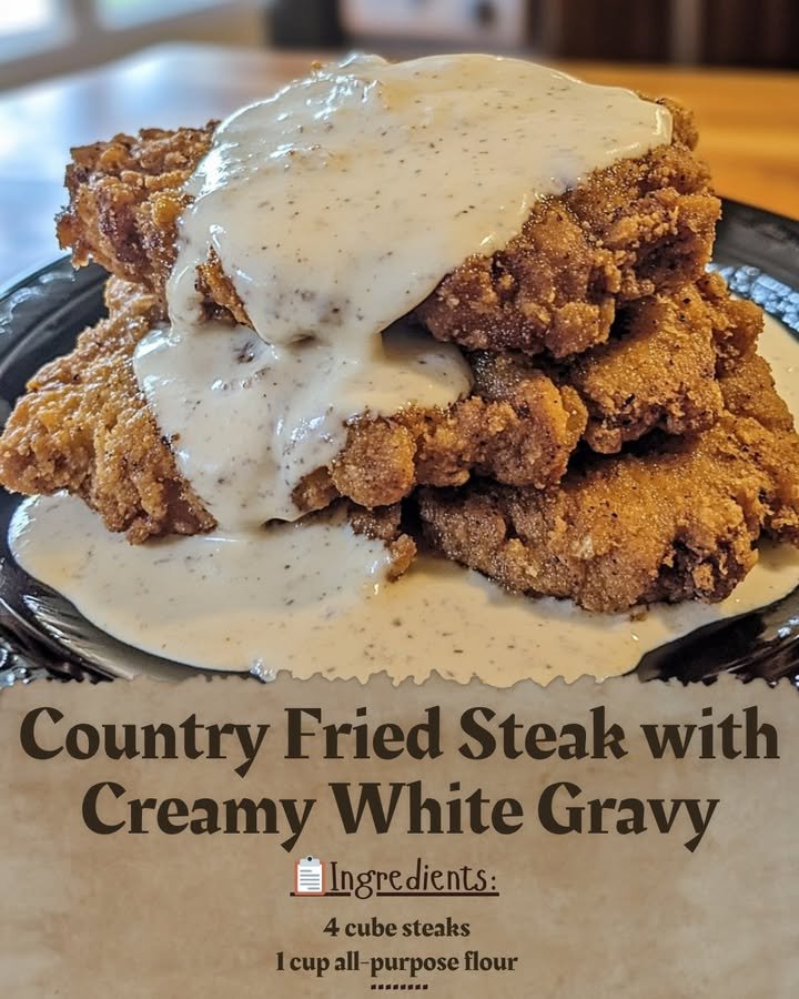 Country Fried Steak with Creamy White Gravy
