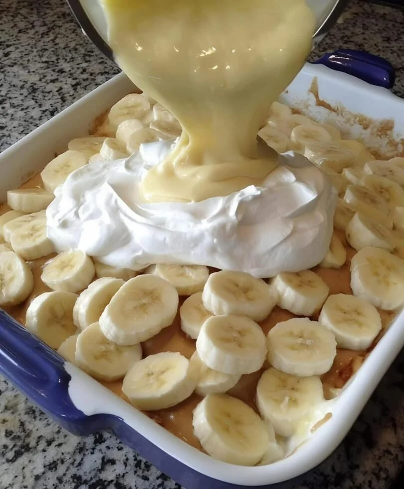 Delicious Not Your Mother's banana pudding with layers of creamy goodness