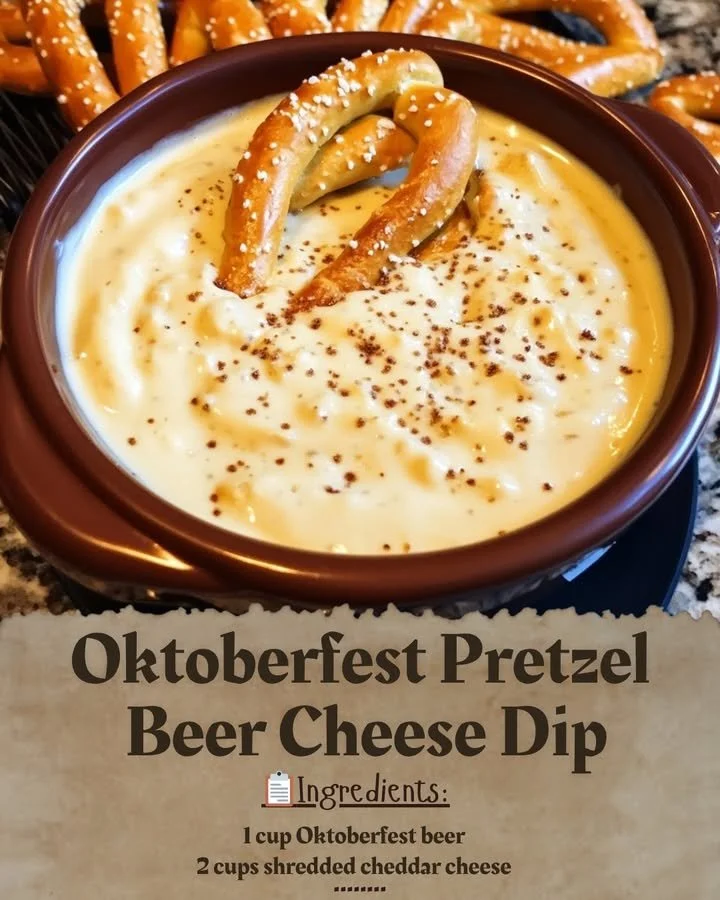Delicious pretzel beer cheese dip served in a bowl, perfect for dipping.