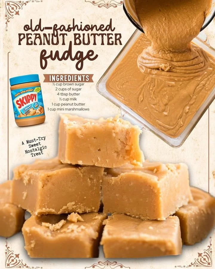 Delicious old fashioned peanut butter fudge made with creamy peanut butter.