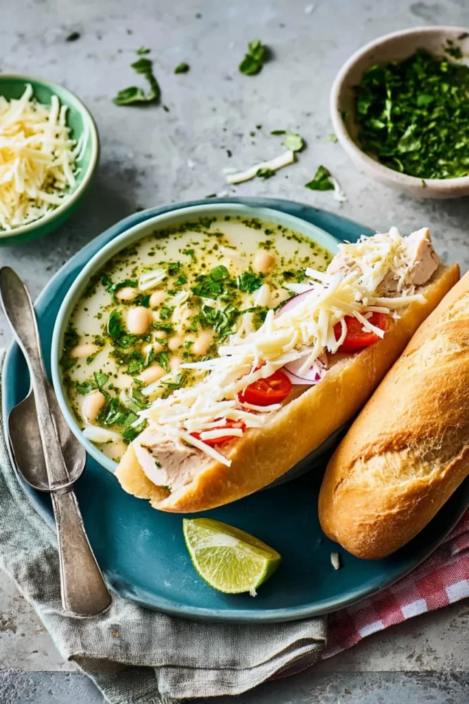 Delicious Panuozzo sandwich filled with fresh ingredients