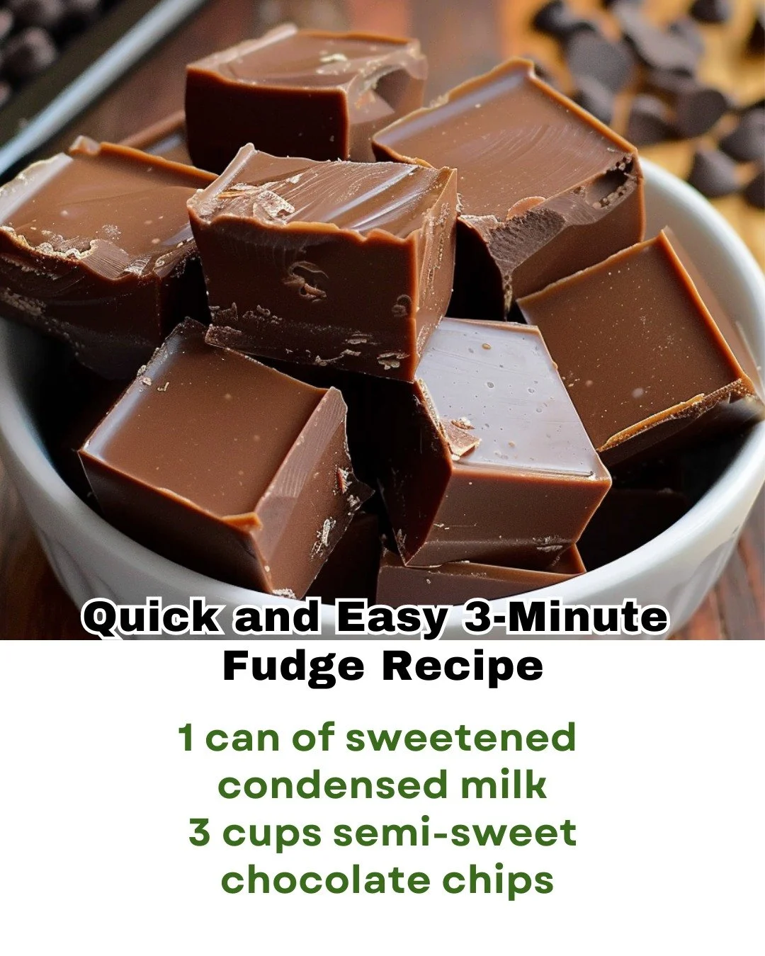 Delicious homemade 3-minute fudge ready to enjoy