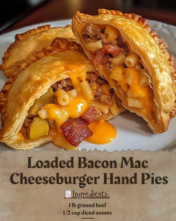 Loaded Bacon Mac Cheeseburger Hand Pies