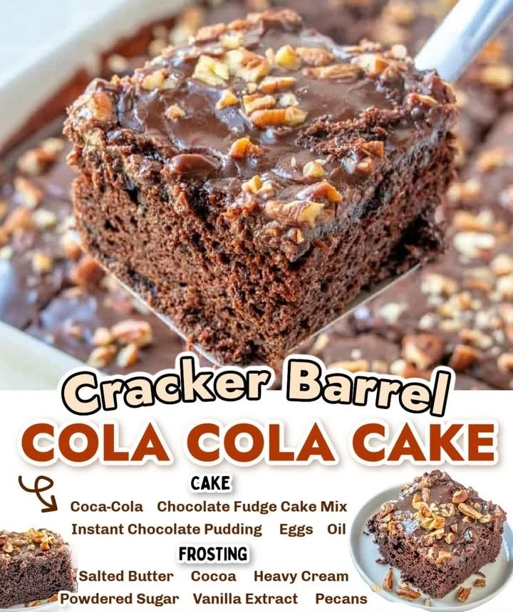 Delicious Southern Coca Cola Cake with rich frosting and soda flavor