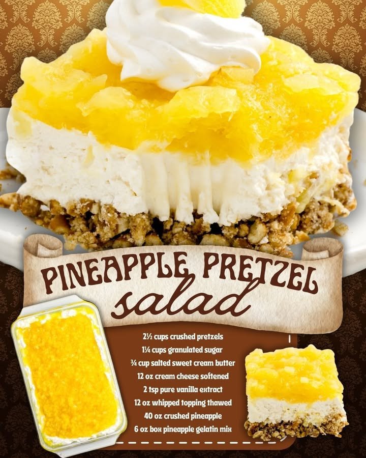 Pineapple Pretzel Salad