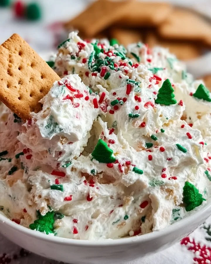 Whipped Christmas Tree Cake Dip