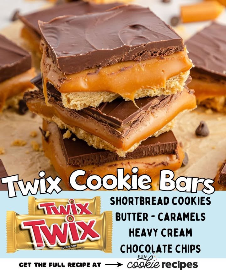 Homemade Twix Cookie Bars
