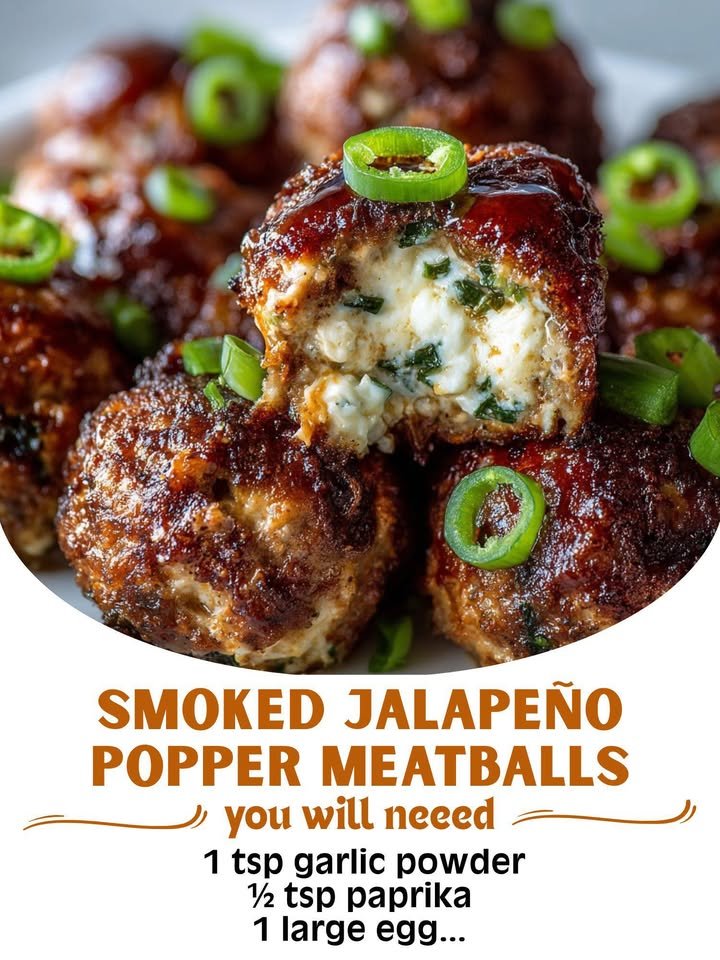 Smoked Jalapeño Popper Meatballs